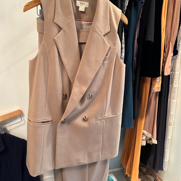 Maeve Double Breasted Suit Vest - Anthropologie - Picture 3 of 4